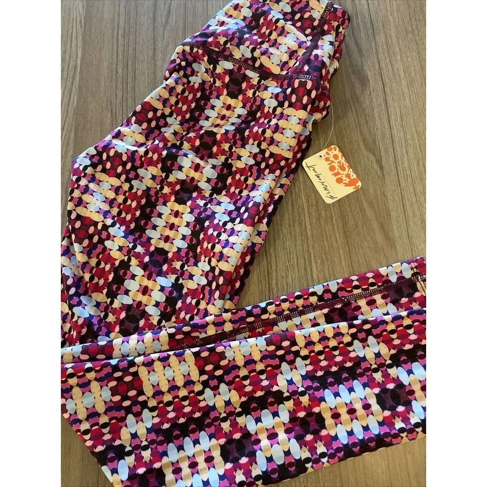 Free People‎ FP Movement Ashford Lose Control Multicolor Print Leggings MSRP $98